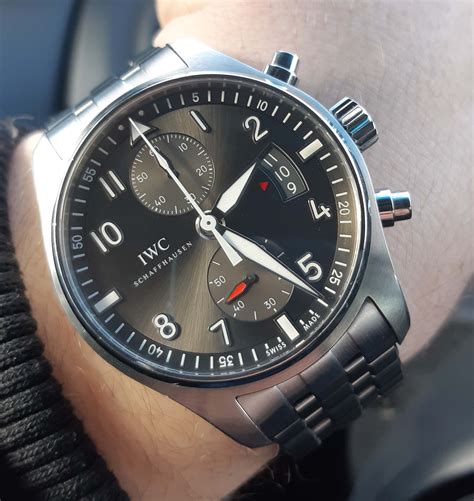 iwc pilot spitfire chronograph review.